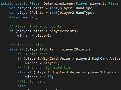 A Screenshot of Some C# Code I Wrote